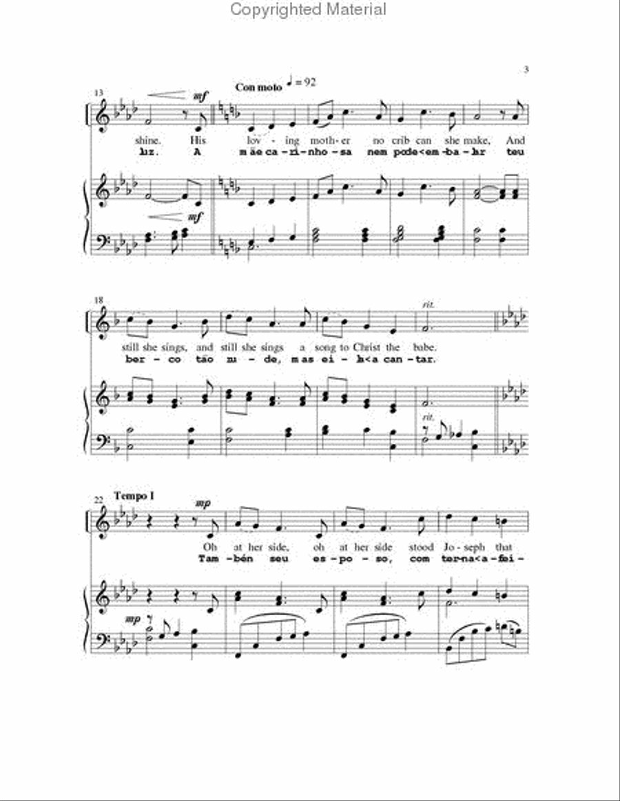 Sleep Calmly Now Sleep Calmly Now Unison Choir scores gallery preview page 3