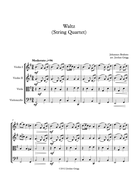 Waltz (String Quartet) image number null