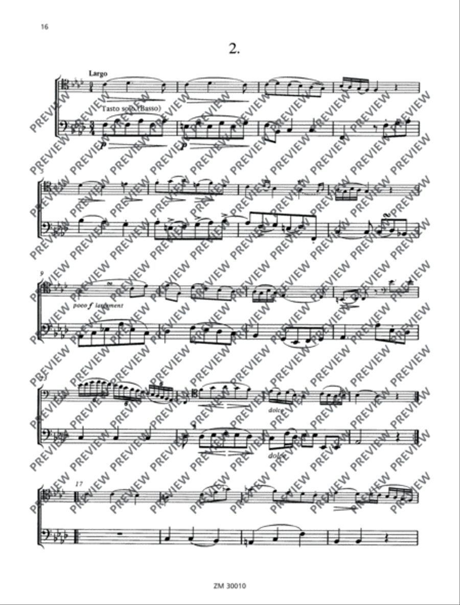 6 Sonatas Bassoon scores gallery preview page 17