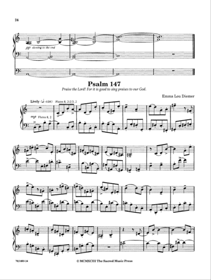 Psalms for Organ Organ Solo scores gallery preview page 14