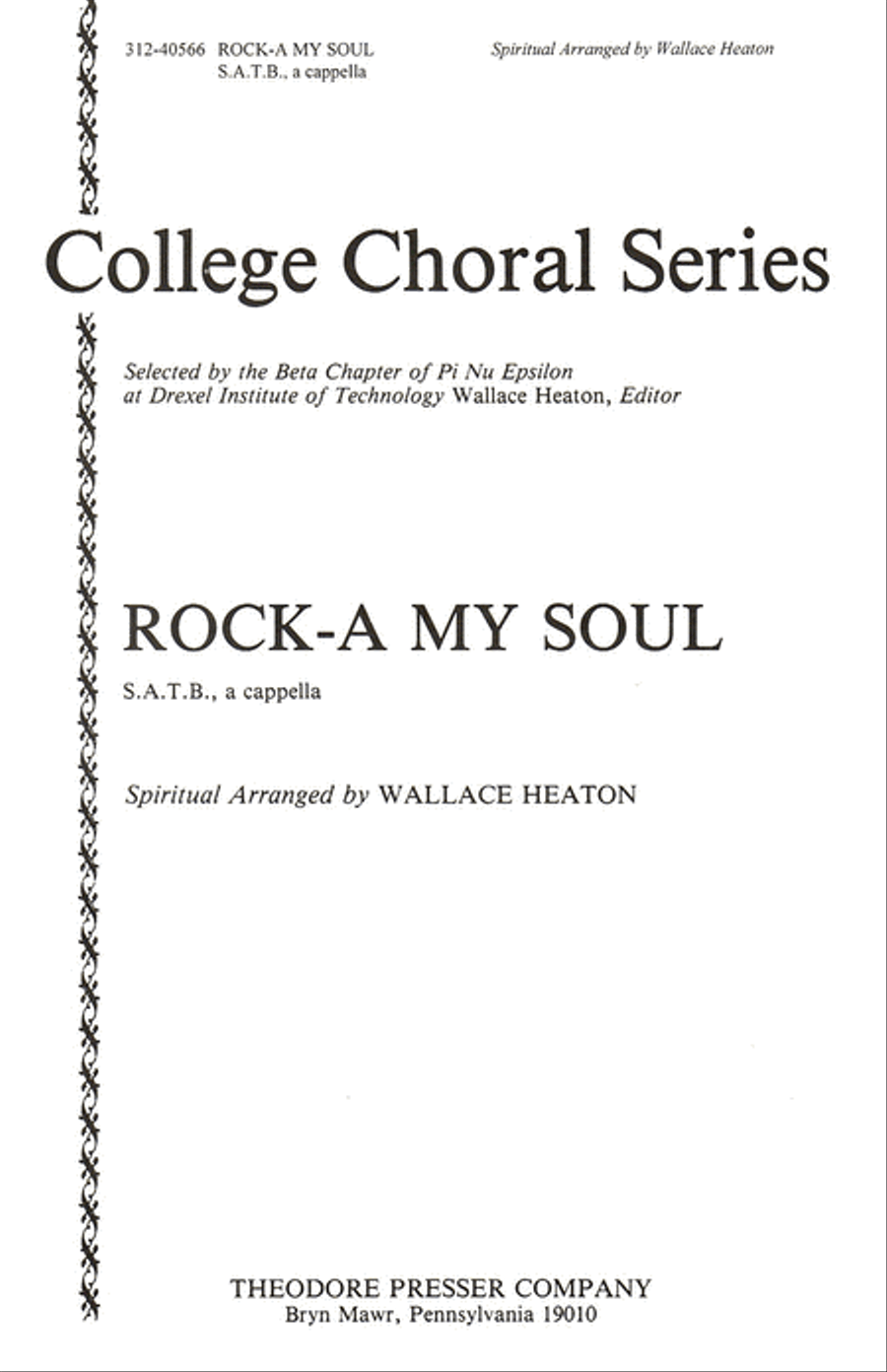 Rock-A My Soul 4-Part scores gallery preview page 1