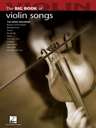 Book cover for Big Book of Violin Songs