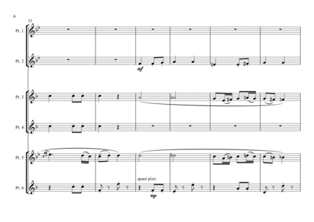 Symphony No. 7, 2nd Movement - Beethoven (Brass sextet w. timpani) by Ludwig van Beethoven Cornet - Digital Sheet Music