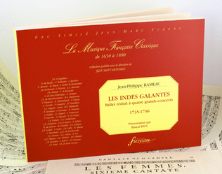 Book cover for Les Indes Galantes. Ballet arranged in four concerts