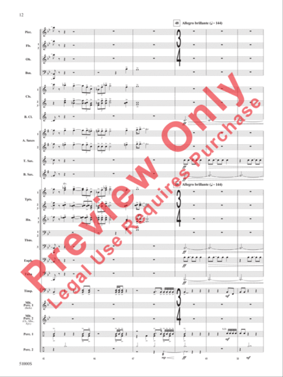 Eternal Flame Concert Band scores gallery preview page 13