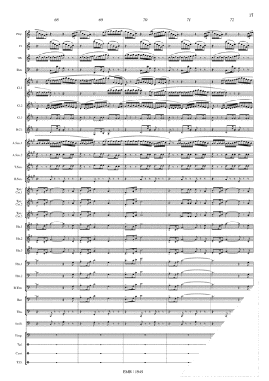 Apocalypse Now Concert Band scores gallery preview page 18