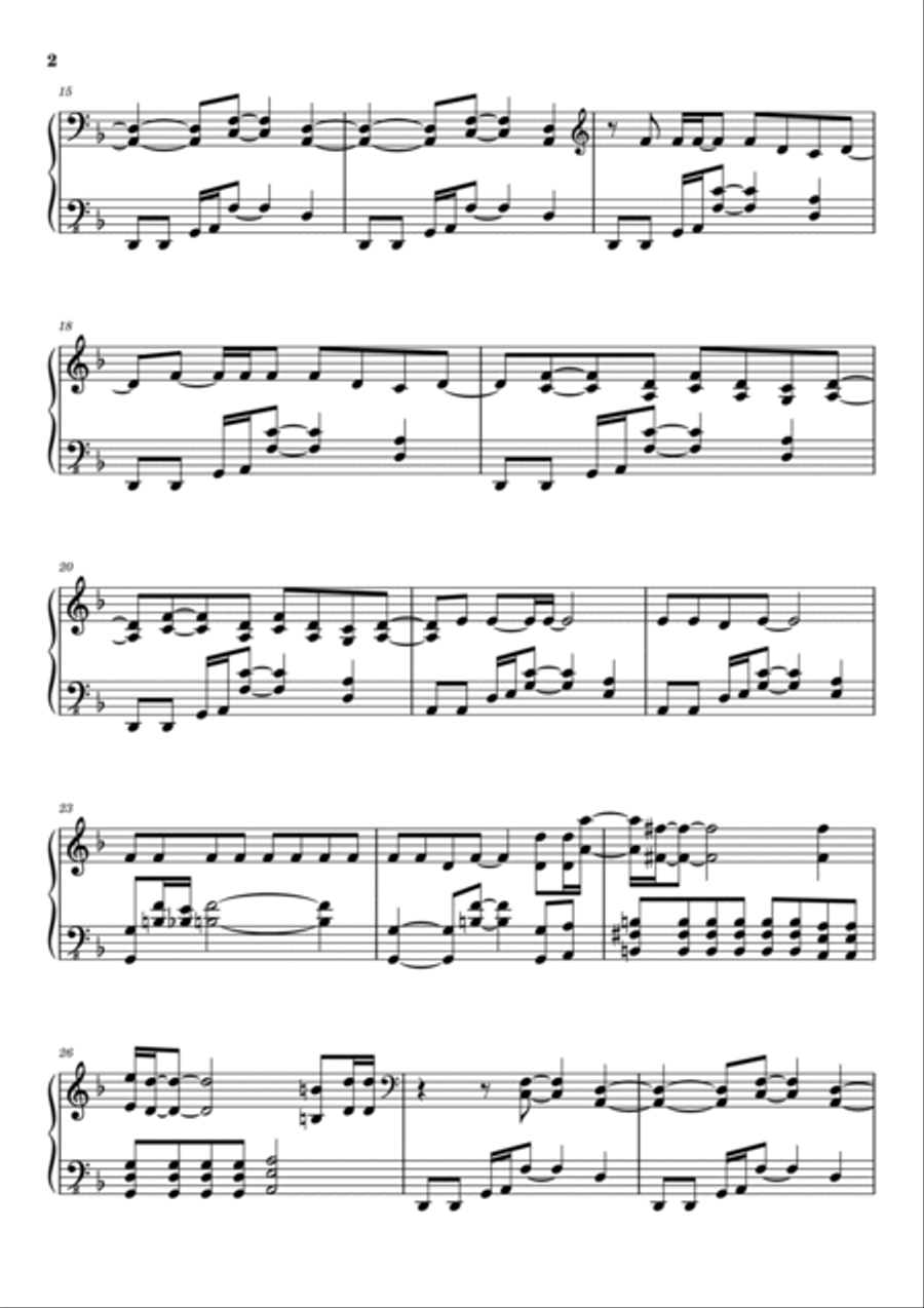 Come Together Piano Solo scores gallery preview page 2