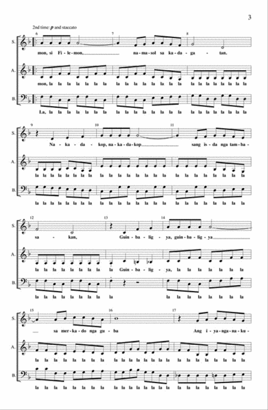 Si Filemon 3-Part scores gallery preview page 3