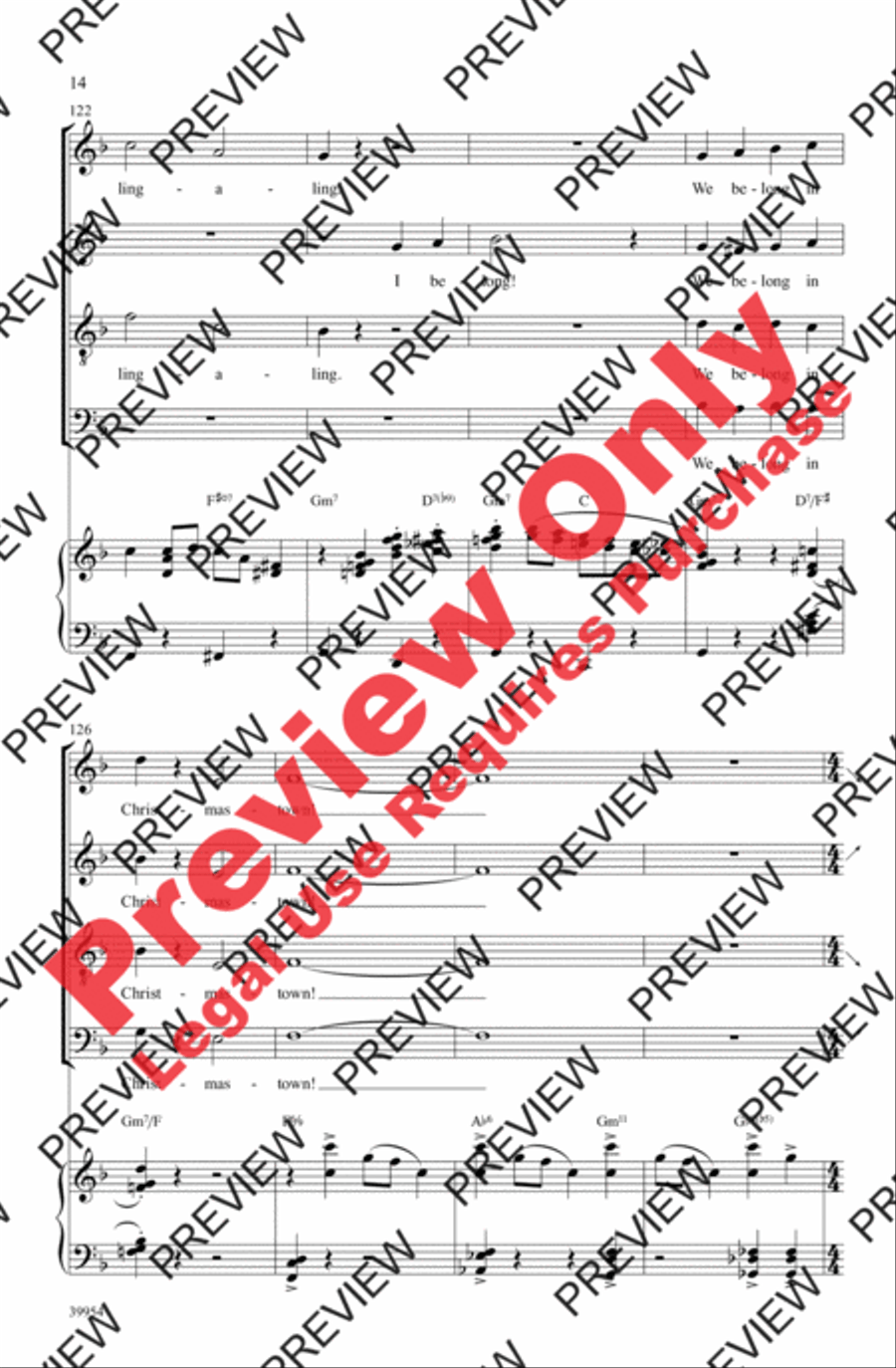 Elf: A Medley from the Broadway Musical - SoundTrax CD (CD only) Choir scores gallery preview page 14