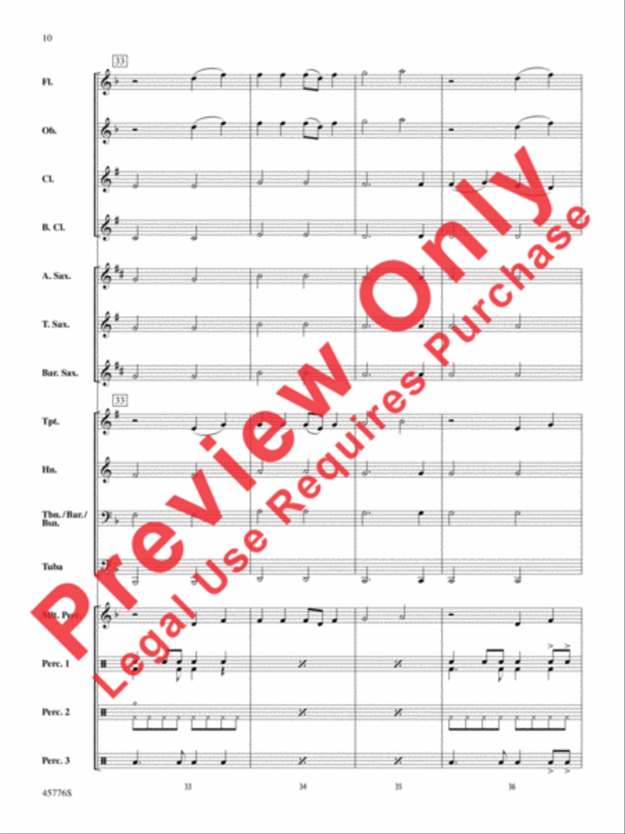 Sorry Concert Band scores gallery preview page 11