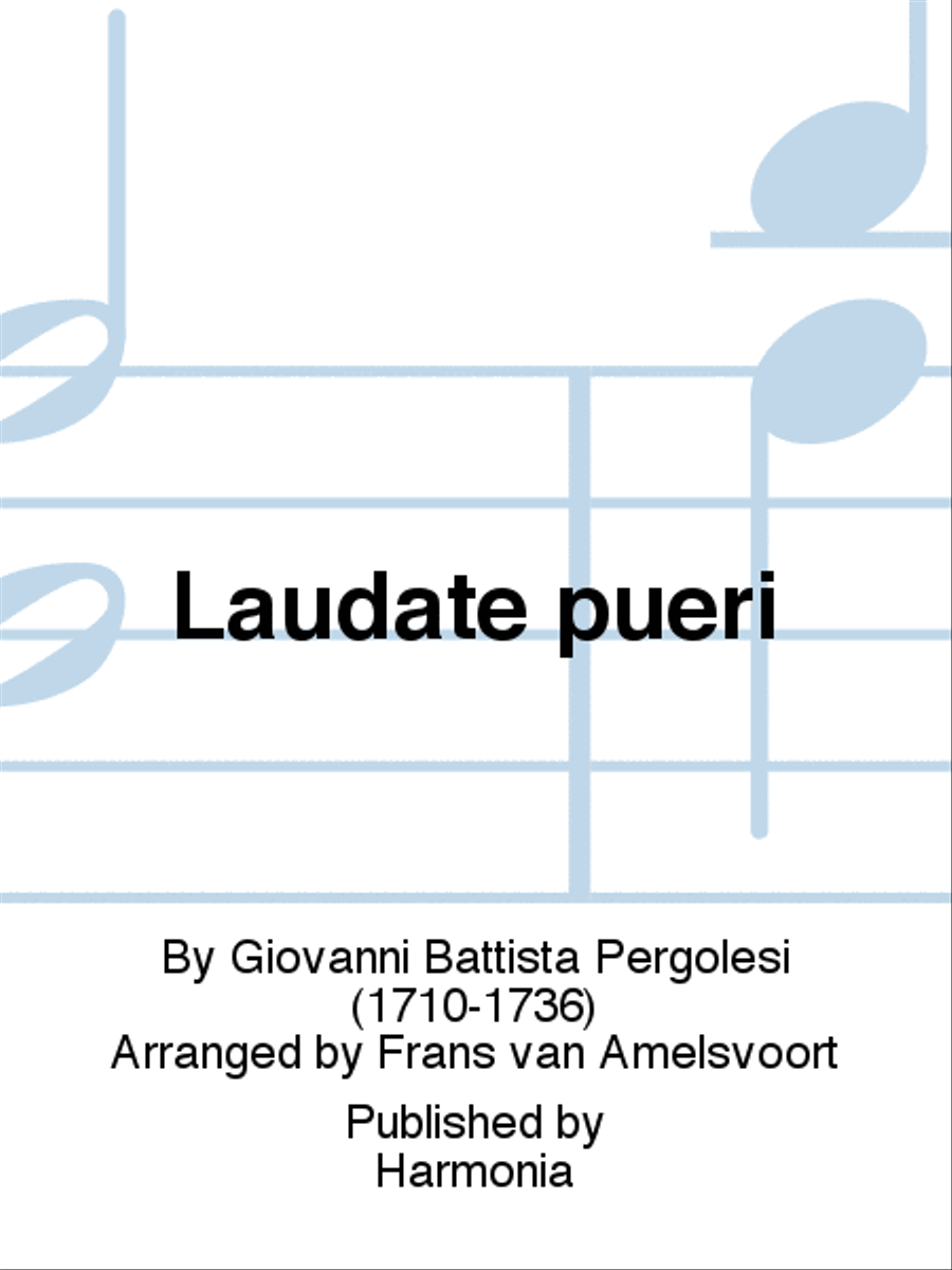 Laudate pueri 4-Part scores gallery preview page 1