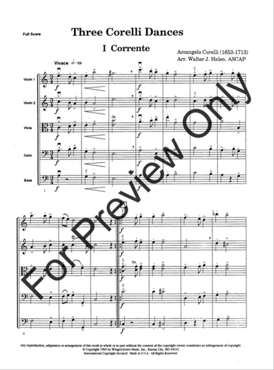 Three Corelli Dances