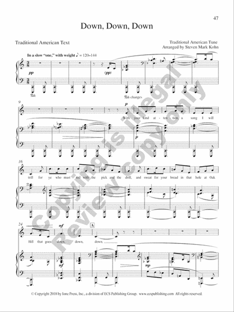 American Folk Set Low Voice scores gallery preview page 41