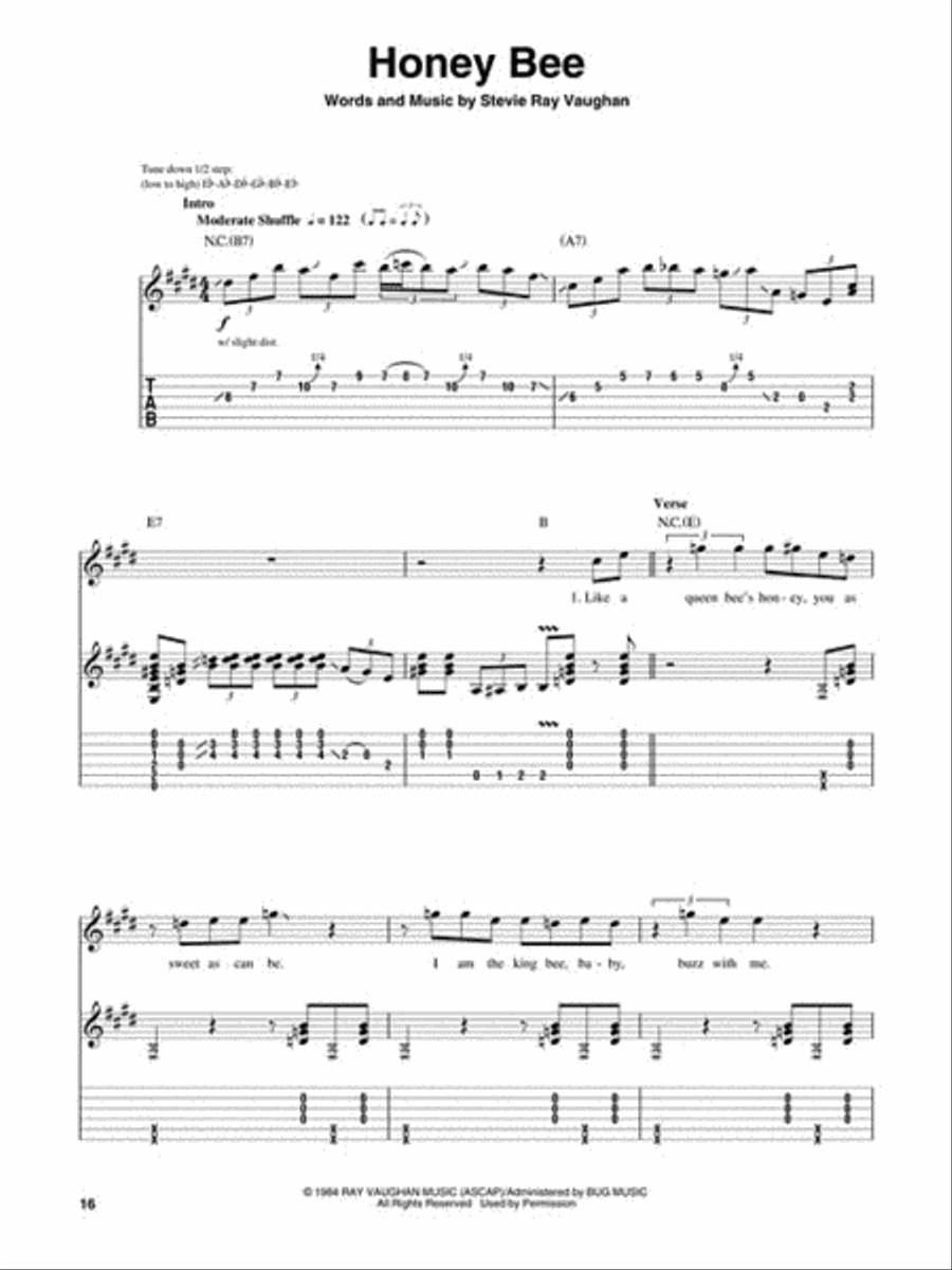 More Stevie Ray Vaughan Electric Guitar scores gallery preview page 4