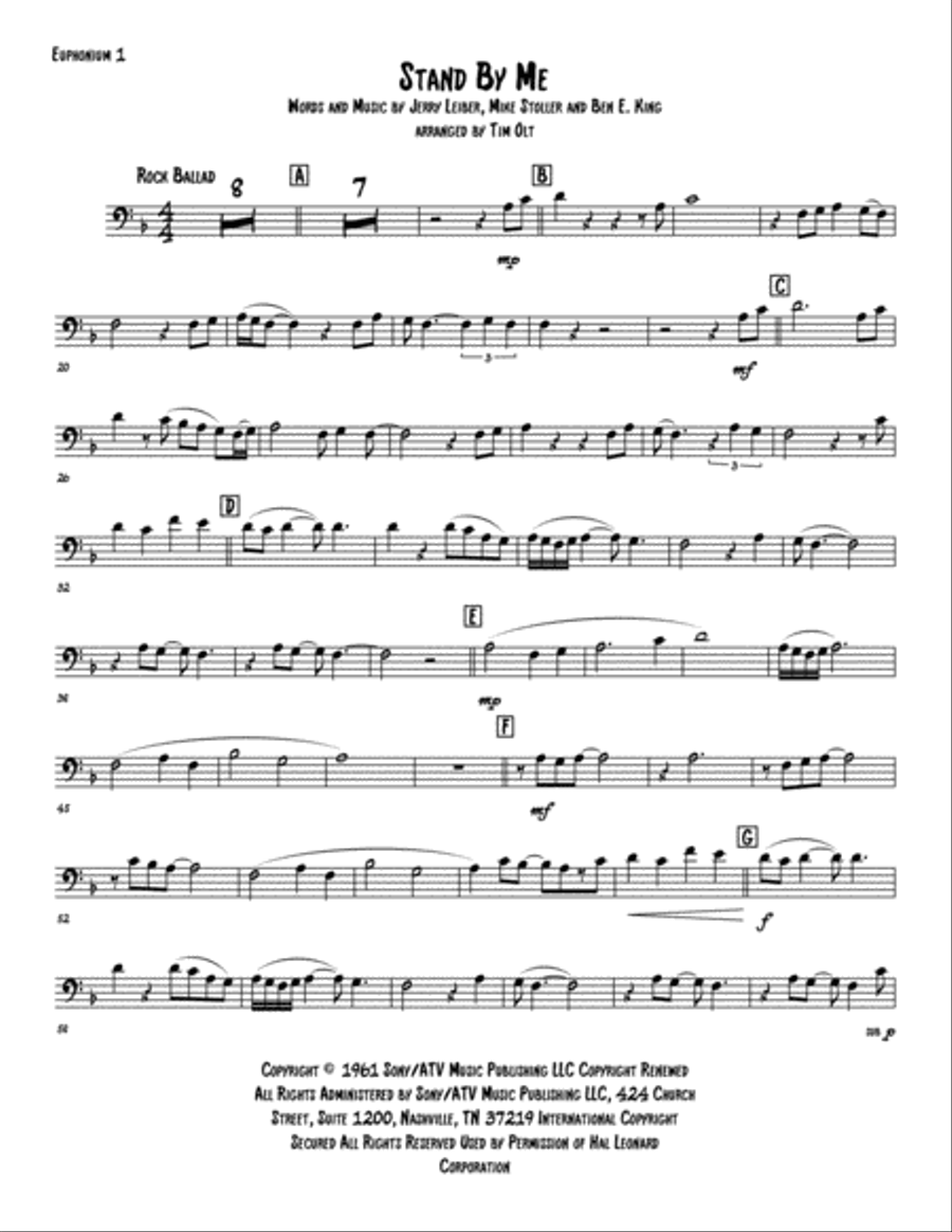 Stand By Me Brass Ensemble scores gallery preview page 6