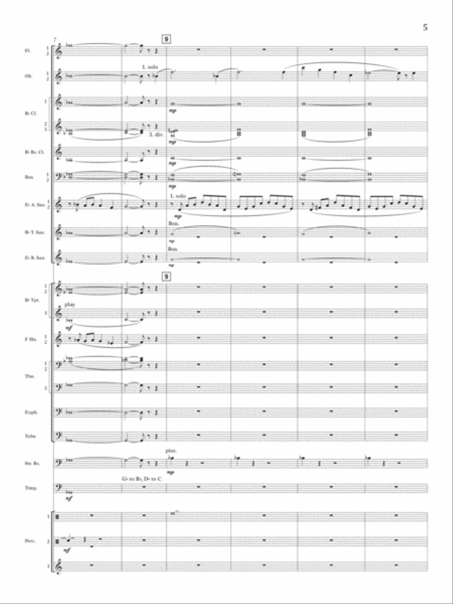 Existence Infinite - Conductor Score (Full Score) Concert Band scores gallery preview page 5