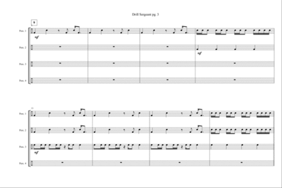 Drill Sergeant Marching Band scores gallery preview page 4