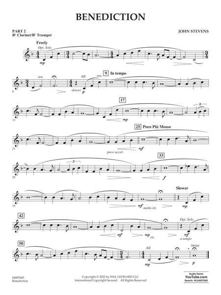 Benediction - Pt.2 - Bb Clarinet/Bb Trumpet