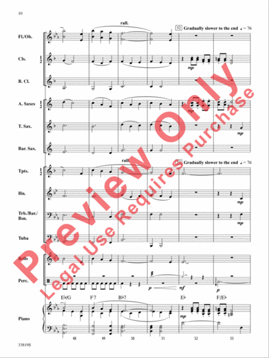 Snow Globe Snow Globe Concert Band scores gallery preview page 11
