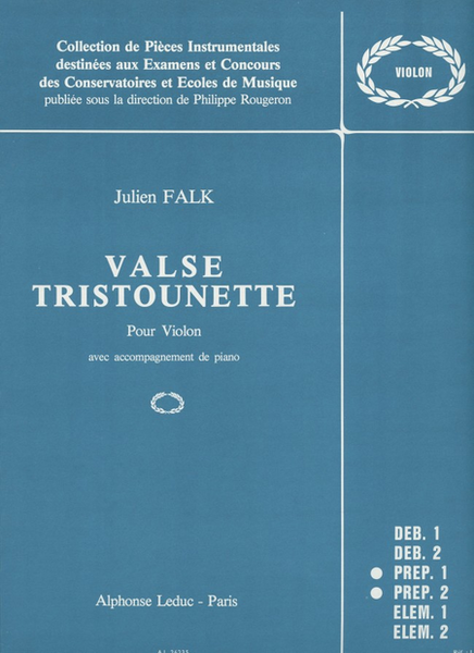 Valse Tristounette - Violon et Piano