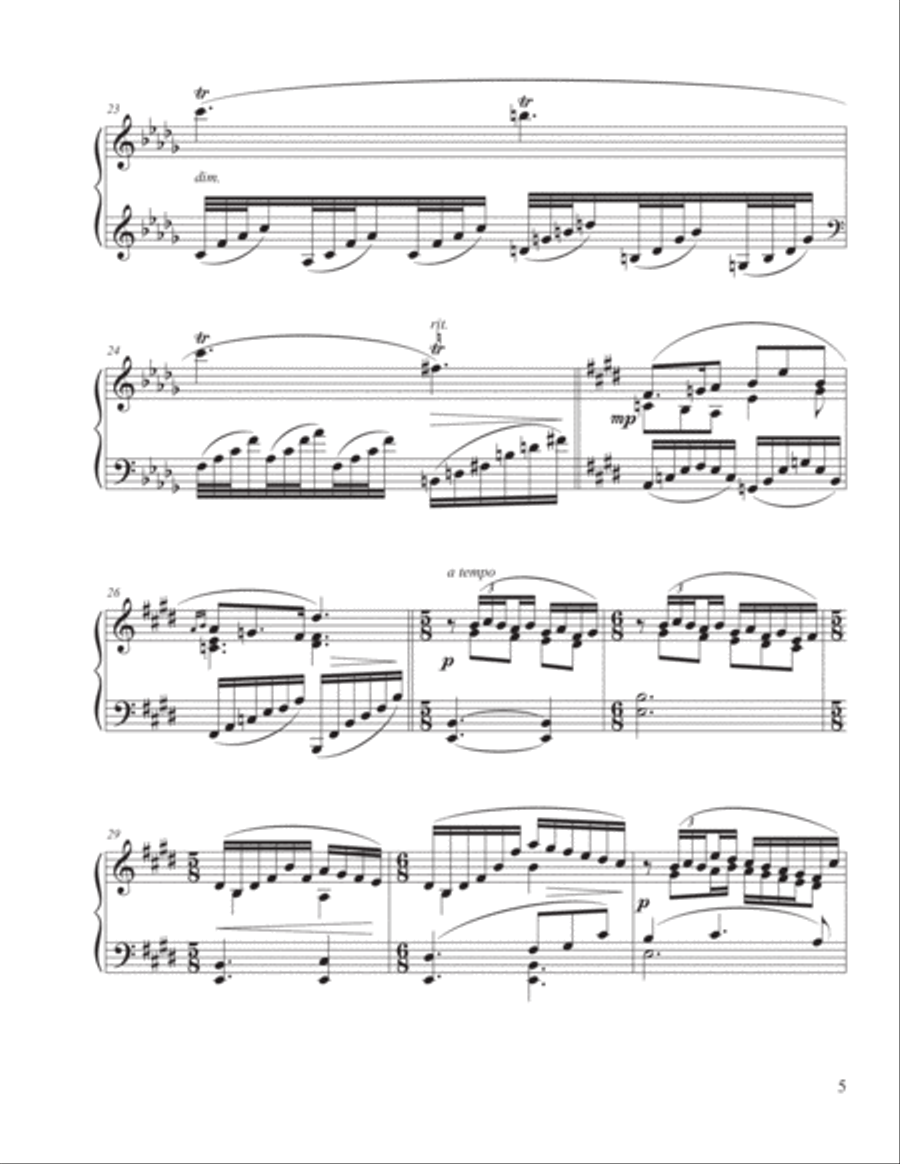Seven Places for piano Seven Places for piano Piano Solo scores gallery preview page 5