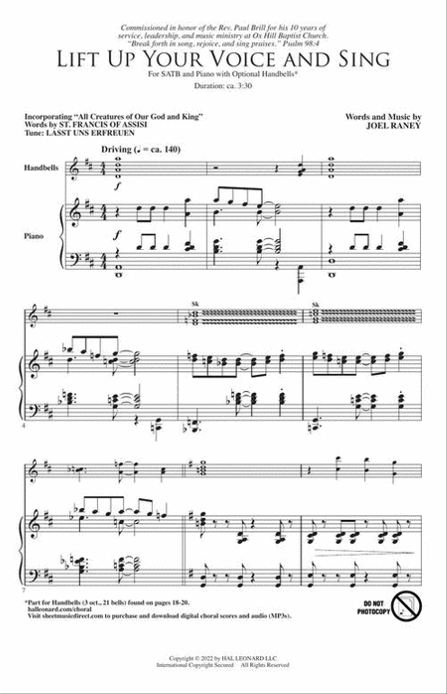 Lift Up Your Voice and Sing 4-Part scores gallery preview page 3