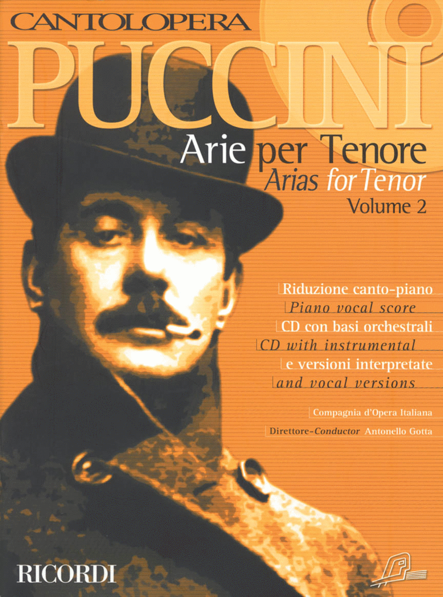 Cantolopera: Puccini Arias for Tenor Volume 2 Voice Solo scores gallery preview page 1
