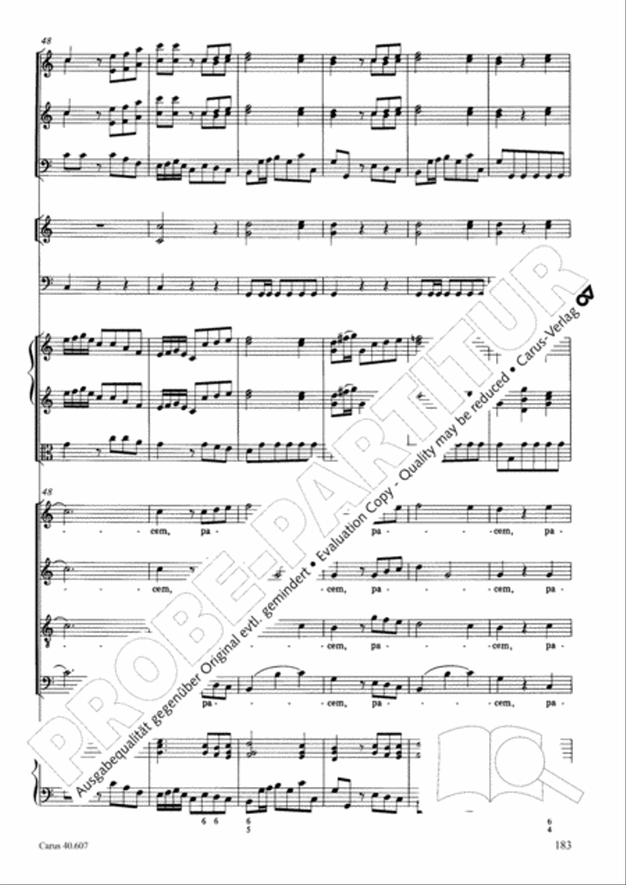 Mass in time of war (Missa in tempore belli) 4-Part scores gallery preview page 192