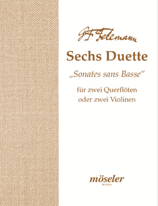 Book cover for 6 Duette/Sonaten op. 2 TWV 40:101-106