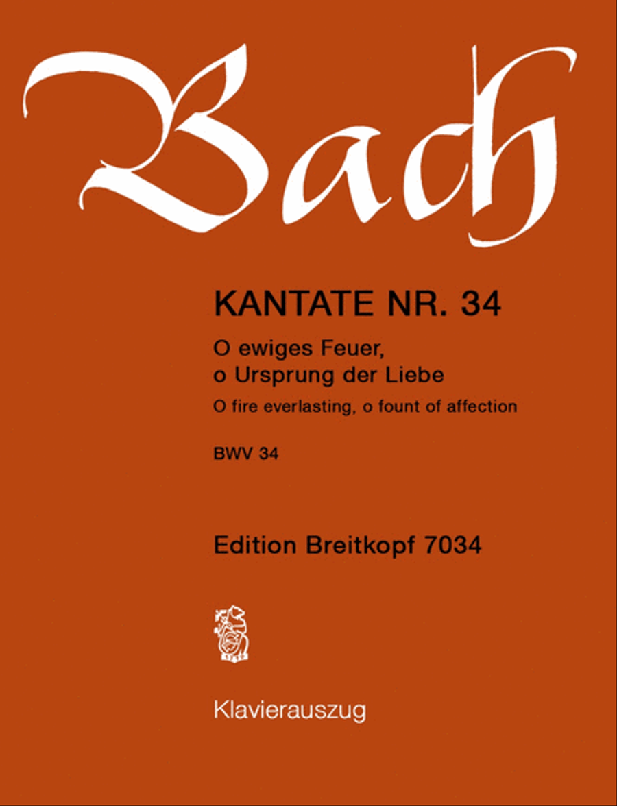 Cantata BWV 34 “O fire everlasting, o fount of affection” ATB scores gallery preview page 1