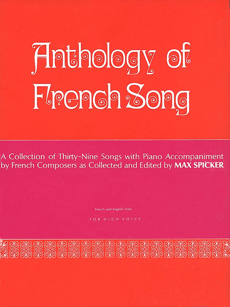 Anthology Of Modern French Song - High Voice