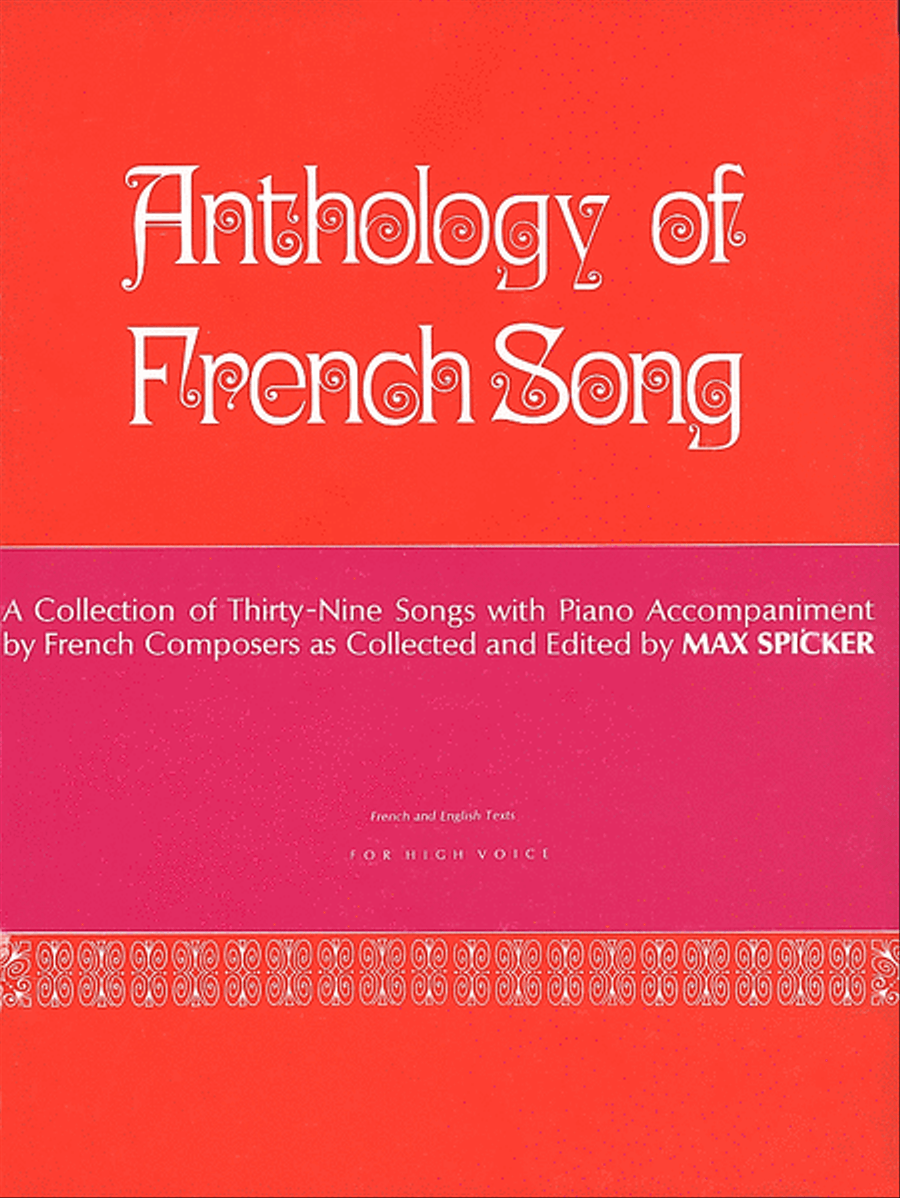 Anthology of Modern French Song - High Voice High Voice scores gallery preview page 1