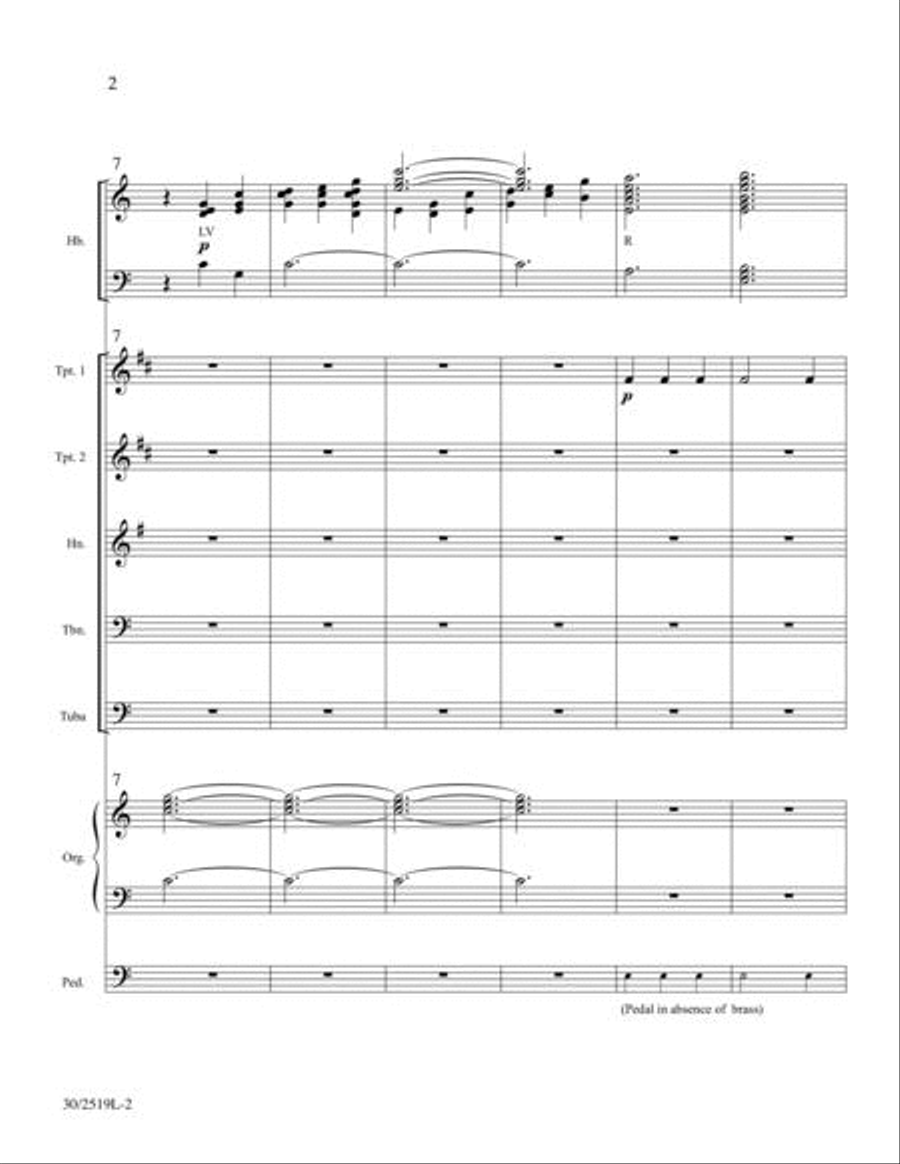 Fanfare for Easter - Brass Quintet Score and Parts Brass Quintet scores gallery preview page 2
