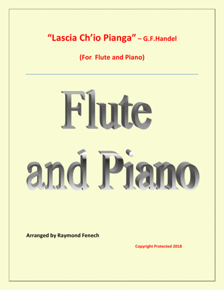 Lascia Ch'io Pianga - From Opera 'Rinaldo' - G.F. Handel ( Flute and Piano) image number null