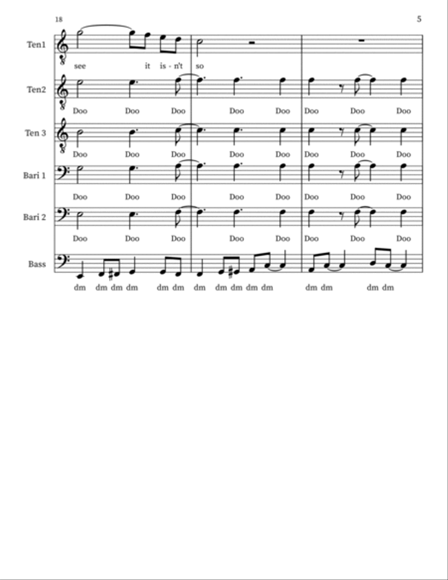 Silly Love Songs Choir scores gallery preview page 5