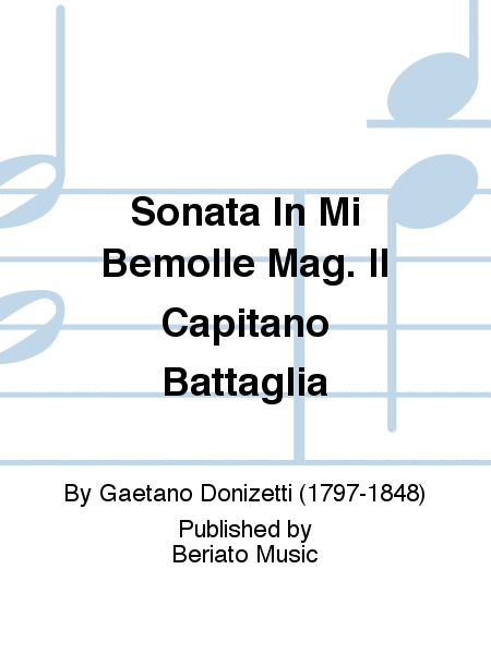 Sonata In Mi Bemolle Mag. Il Capitano Battaglia