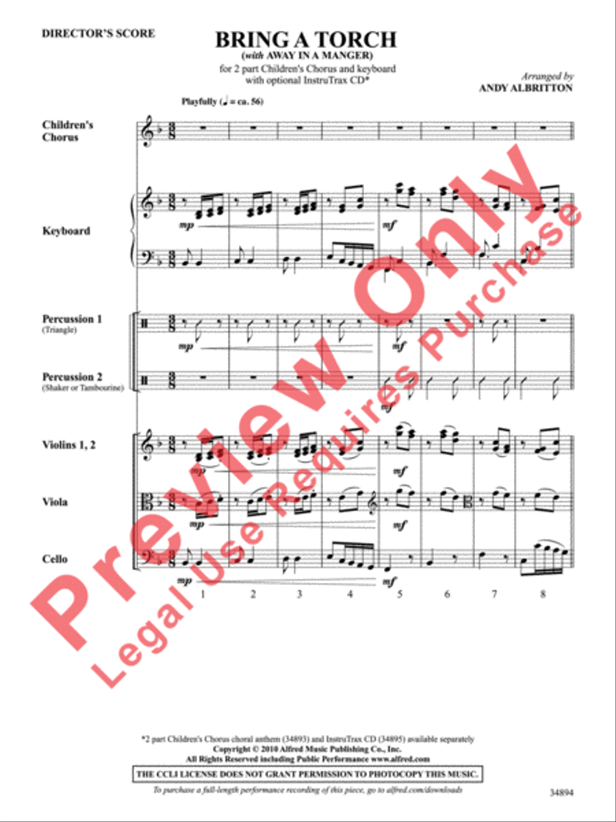 Bring a Torch Choir scores gallery preview page 2
