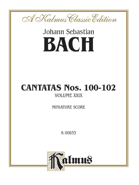 Cantatas No. 100-102