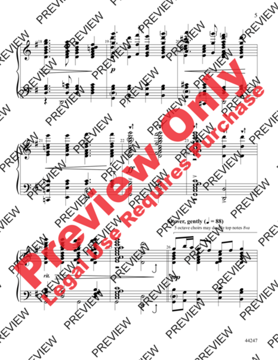 Thanks Be to God Handbell Choir scores gallery preview page 5