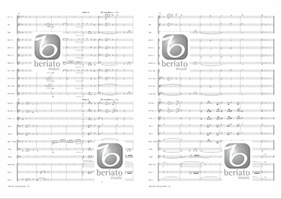 Arctic Challenge Concert Band scores gallery preview page 16