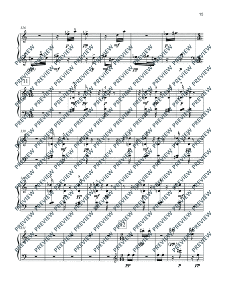 Posuo Pishon Posuo Pishon Piano Solo scores gallery preview page 16