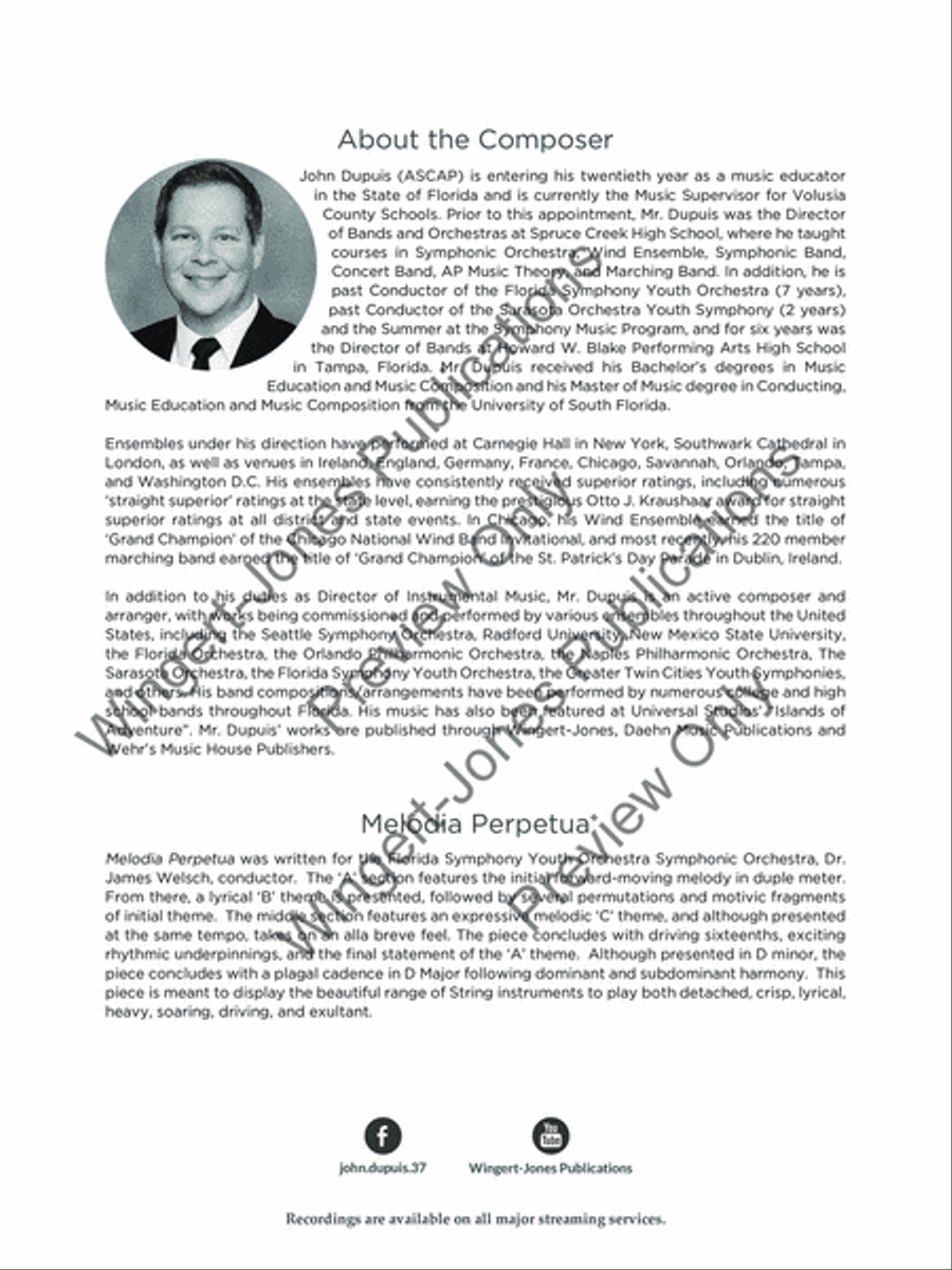 Melodia Perpetua Melodia Perpetua String Orchestra scores gallery preview page 3