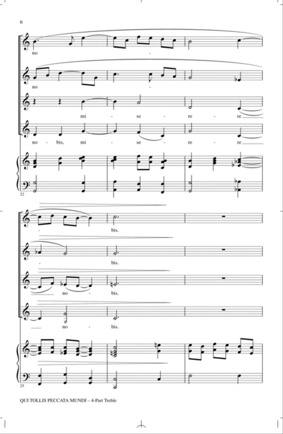 Qui Tollis Peccata Mundi Qui Tollis Peccata Mundi 4-Part scores gallery preview page 4