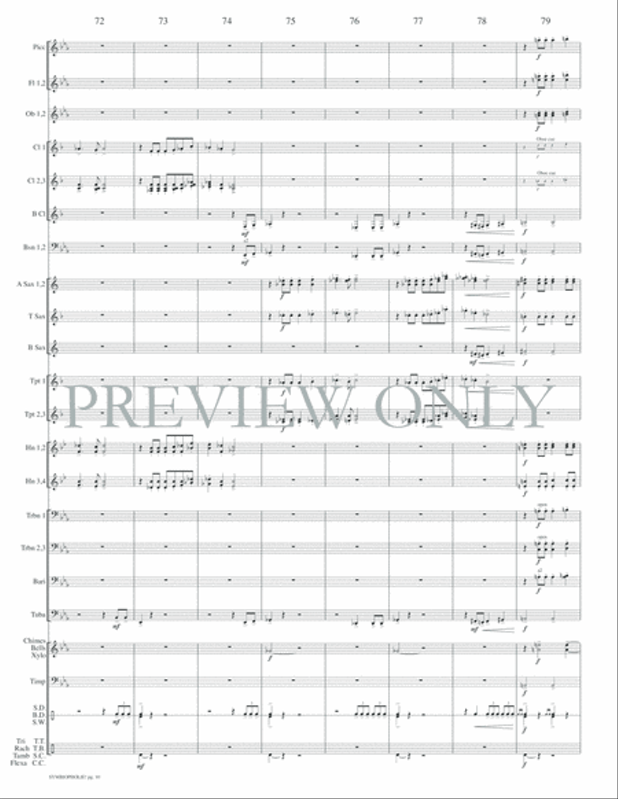 Symbiopholie! Concert Band scores gallery preview page 13