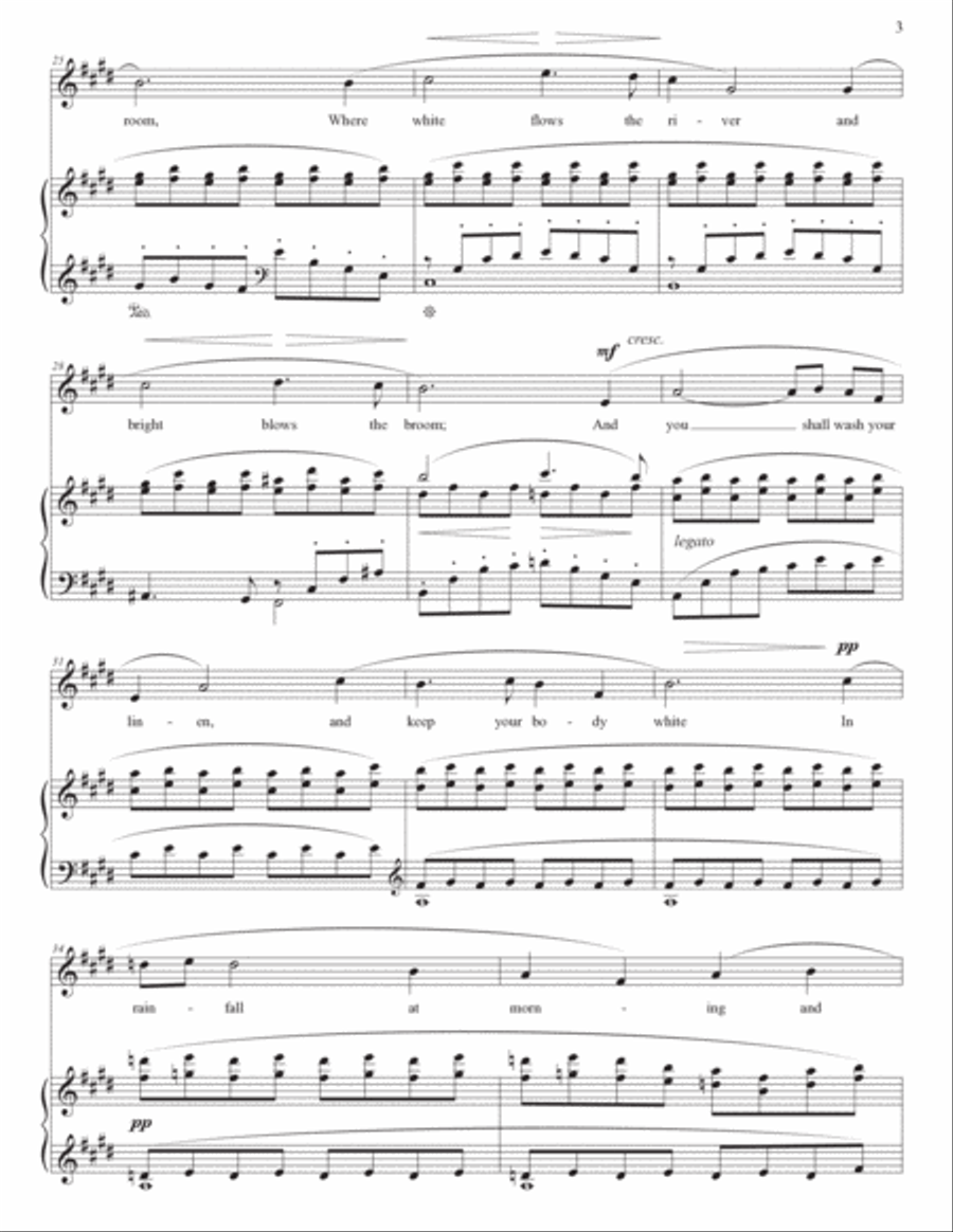 VAUGHAN WILLIAMS: The Roadside fire (transposed to 7 keys)