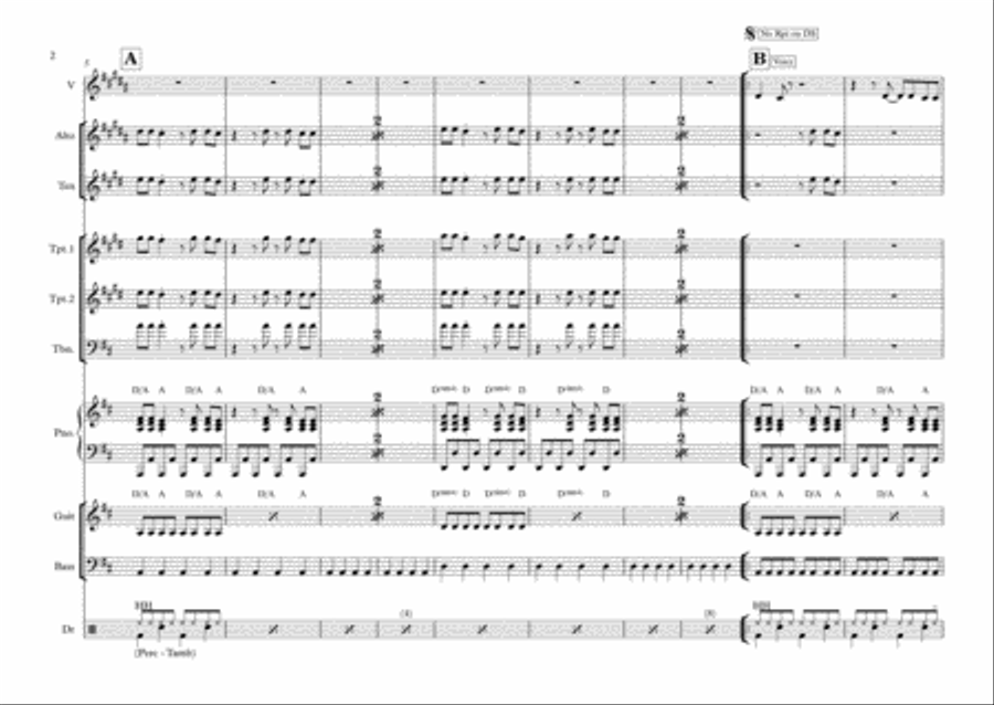 Gloria Gloria Tenor Saxophone scores gallery preview page 2