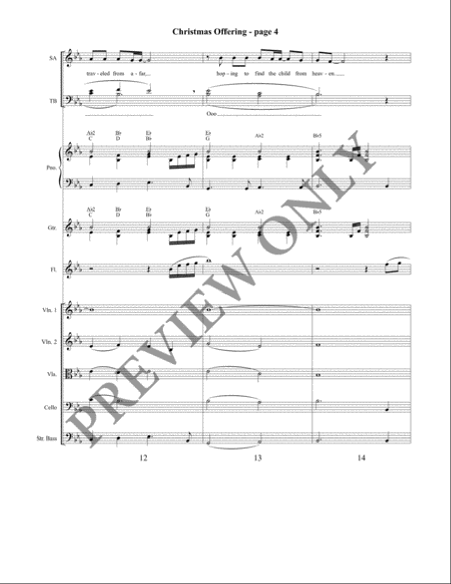 Christmas Offering 4-Part scores gallery preview page 5