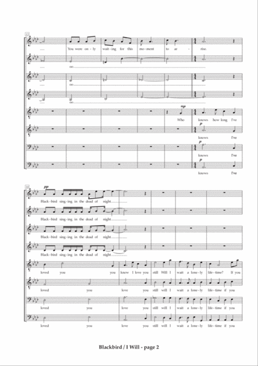 Blackbird Divisi scores gallery preview page 2