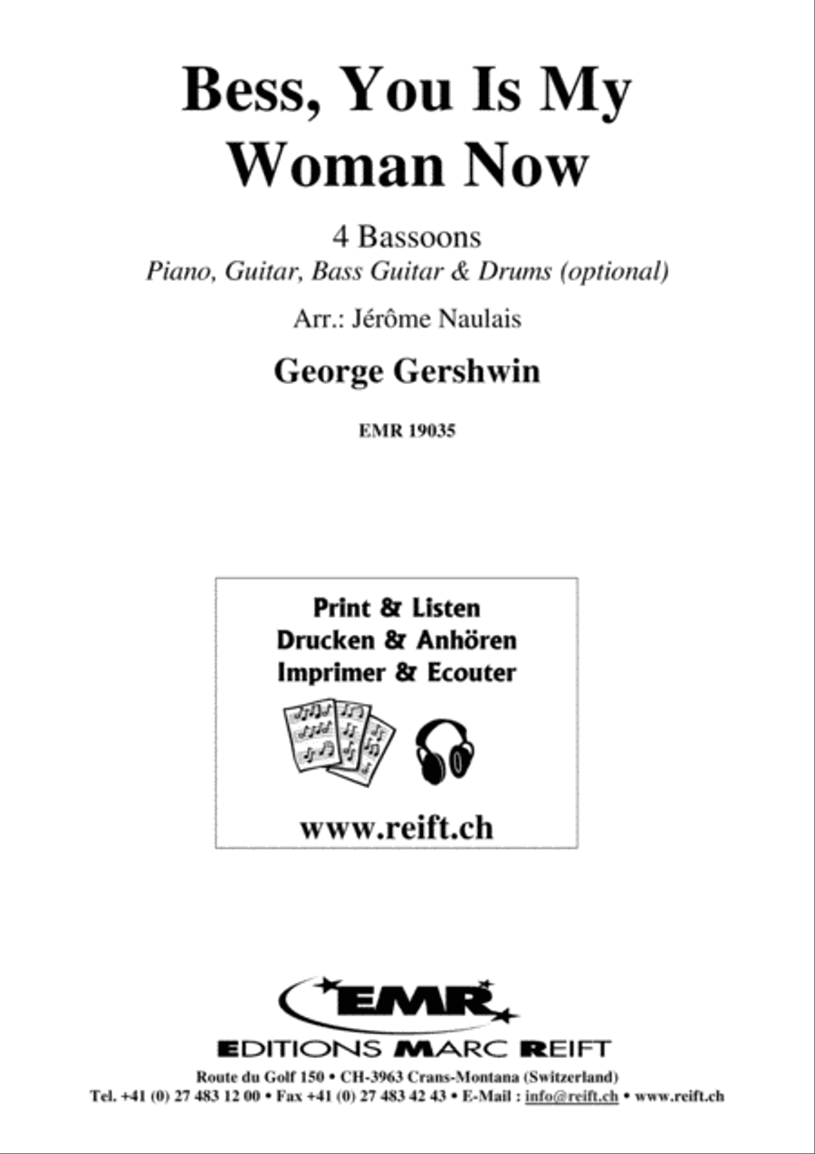 Bess, You Is My Woman Now Bassoon Quartet scores gallery preview page 2