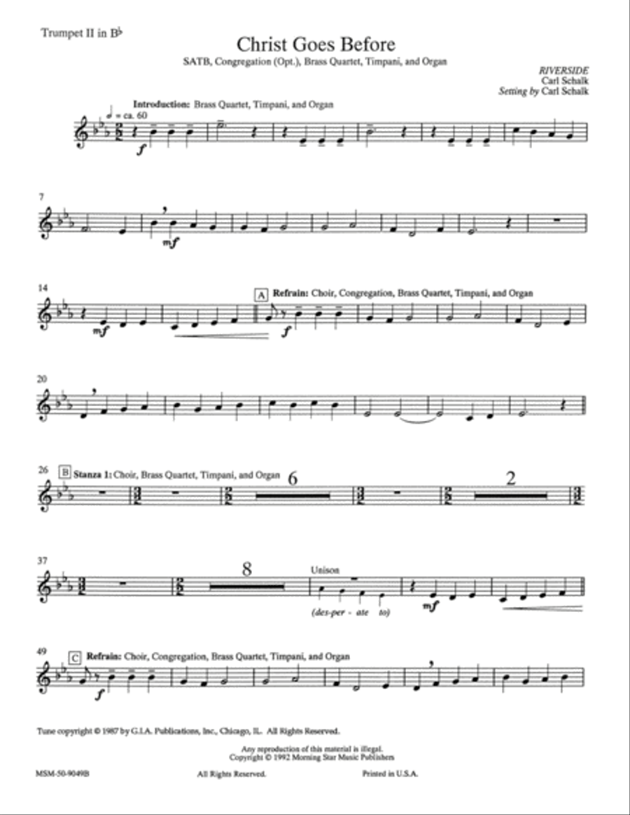 Christ Goes Before Choir scores gallery preview page 3